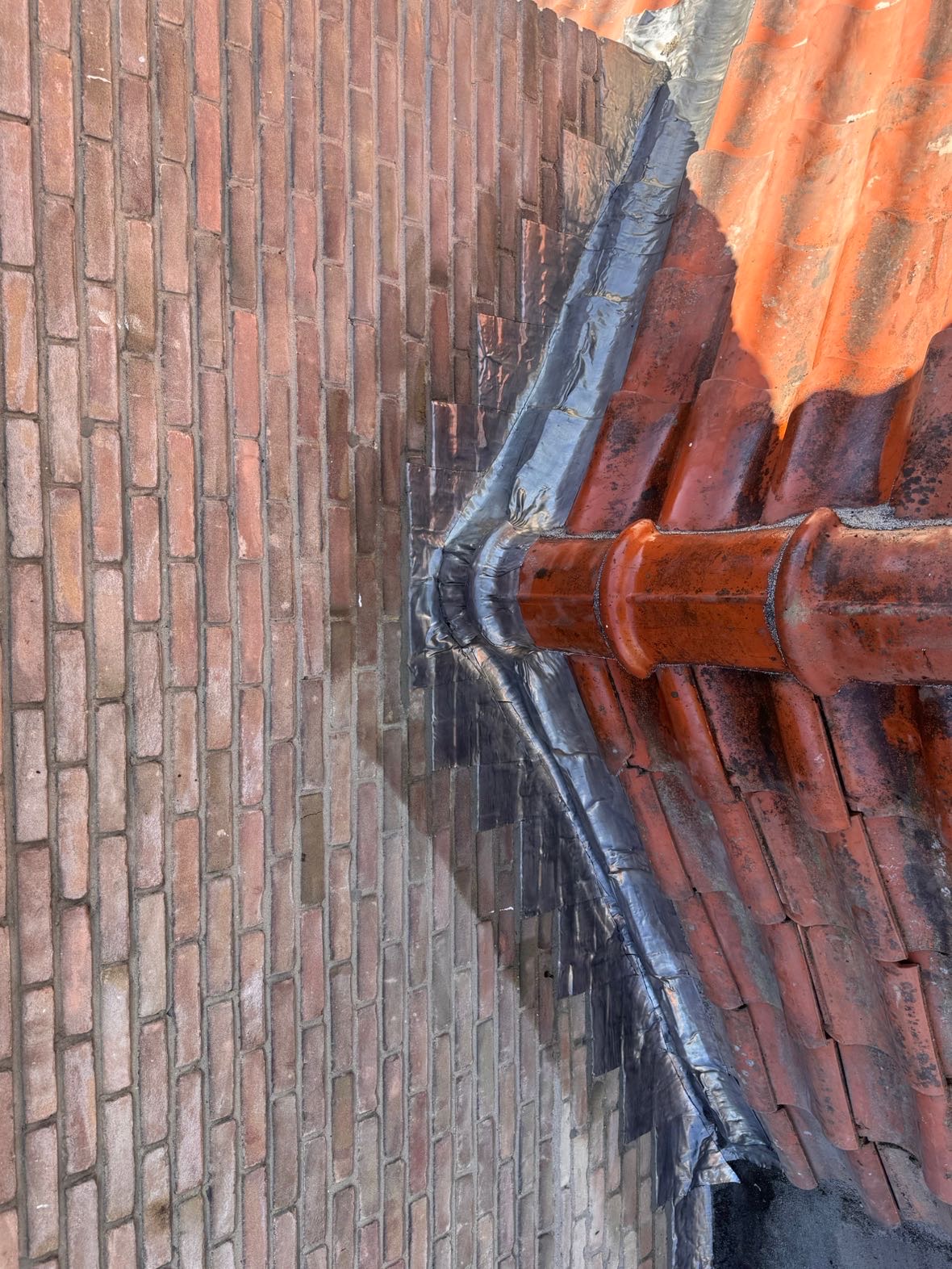 Dakgoot hoekdetail